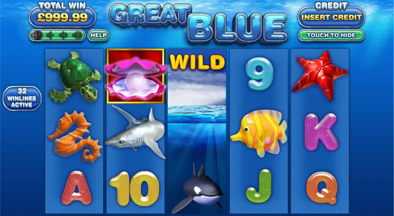 Great Blue online slot with wild symbols - Ireland